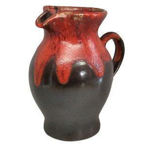 Lava Drip Volcano Canadian Pottery Pitcher Vase